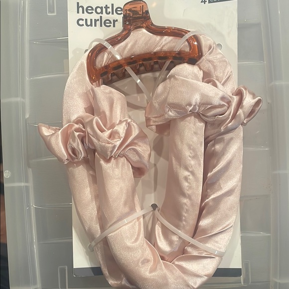 Pastel Pink Satin Sleepwear with Puffy Sleeves - Picture 1 of 1